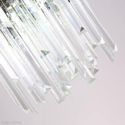 Modern Cream Crystal Pendant Chandelier-Nobipets