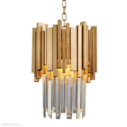 Modern Cream Crystal Pendant Chandelier-Nobipets