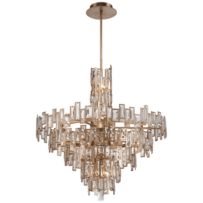 Modern Creative Art Design Multi-Tier Gyroscopic Crystal Chandelier-Nobipets