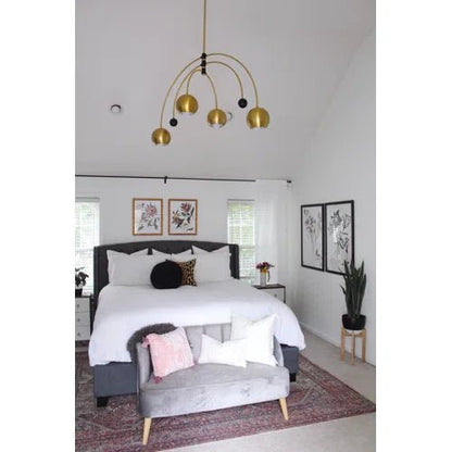 Modern Creative Cosmic Sputnik Chandelier for Living Room/Bedroom-Nobipets
