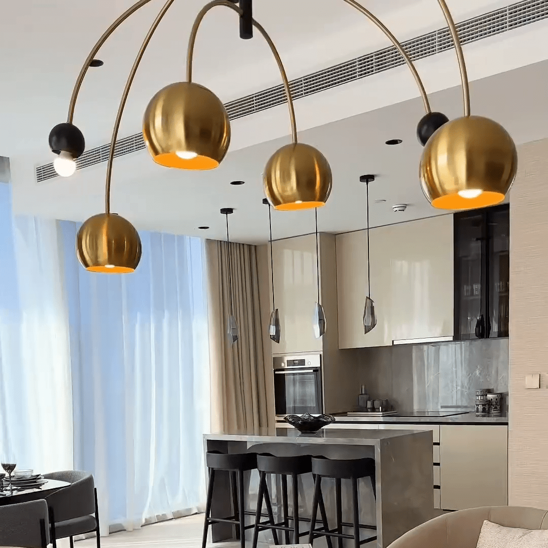 Modern Creative Cosmic Sputnik Chandelier for Living Room/Bedroom-Nobipets