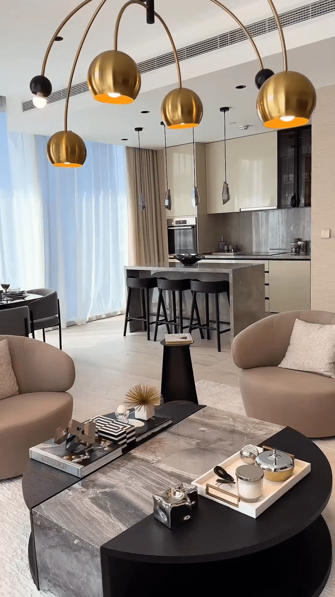 Modern Creative Cosmic Sputnik Chandelier for Living Room/Bedroom-Nobipets