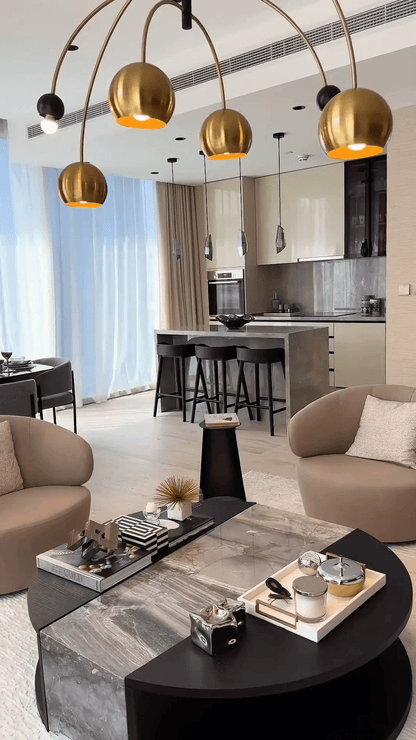 Modern Creative Cosmic Sputnik Chandelier for Living Room/Bedroom-Nobipets