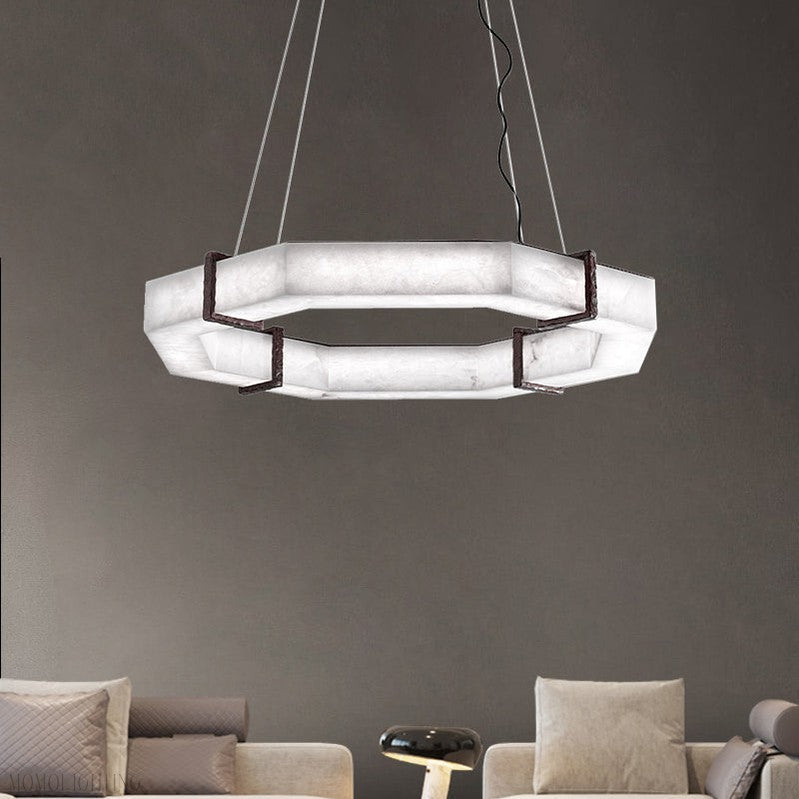 Modern Creative Retro Alabaster Chandelier-Nobipets