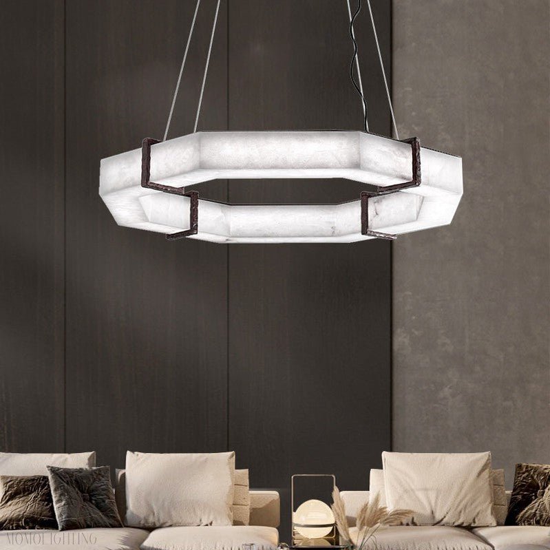 Modern Creative Retro Alabaster Chandelier-Nobipets