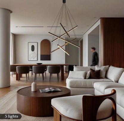 Modern Duplex Foyer & Staircase Chandelier-Nobipets