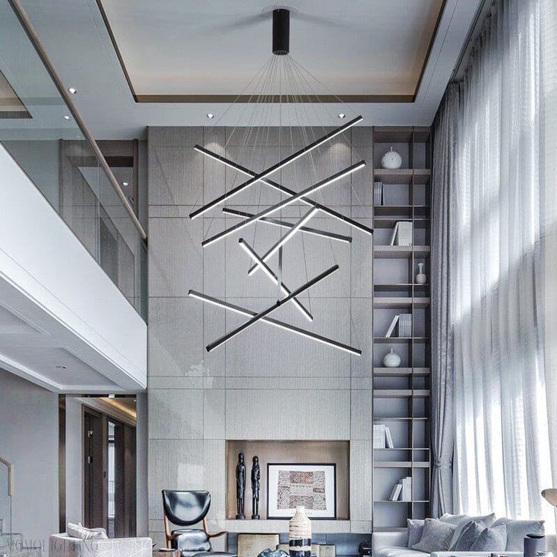 Modern Duplex Foyer & Staircase Chandelier-Nobipets