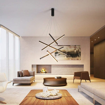Modern Duplex Foyer & Staircase Chandelier-Nobipets
