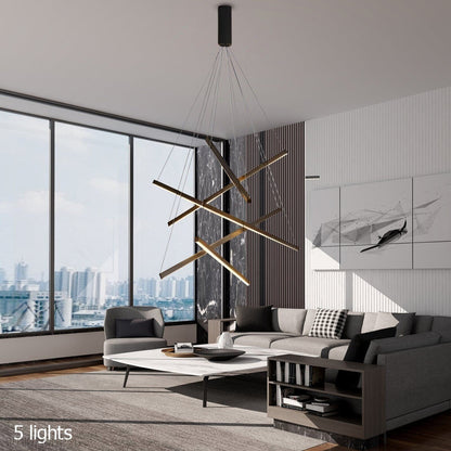 Modern Duplex Foyer & Staircase Chandelier-Nobipets