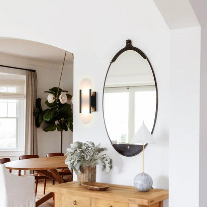 Modern Elongated Alabaster Linear Wall Sconce