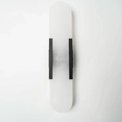 Modern Elongated Alabaster Linear Wall Sconce