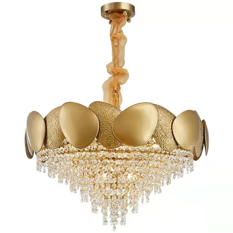 Modern Italian Style Crystal Tassel Chandelier-Nobipets