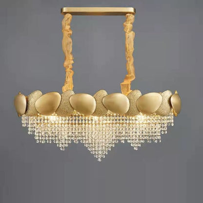 Modern Italian Style Crystal Tassel Chandelier-Nobipets