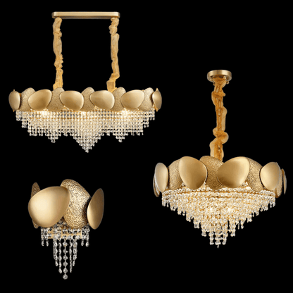 Modern Italian Style Crystal Tassel Chandelier-Nobipets
