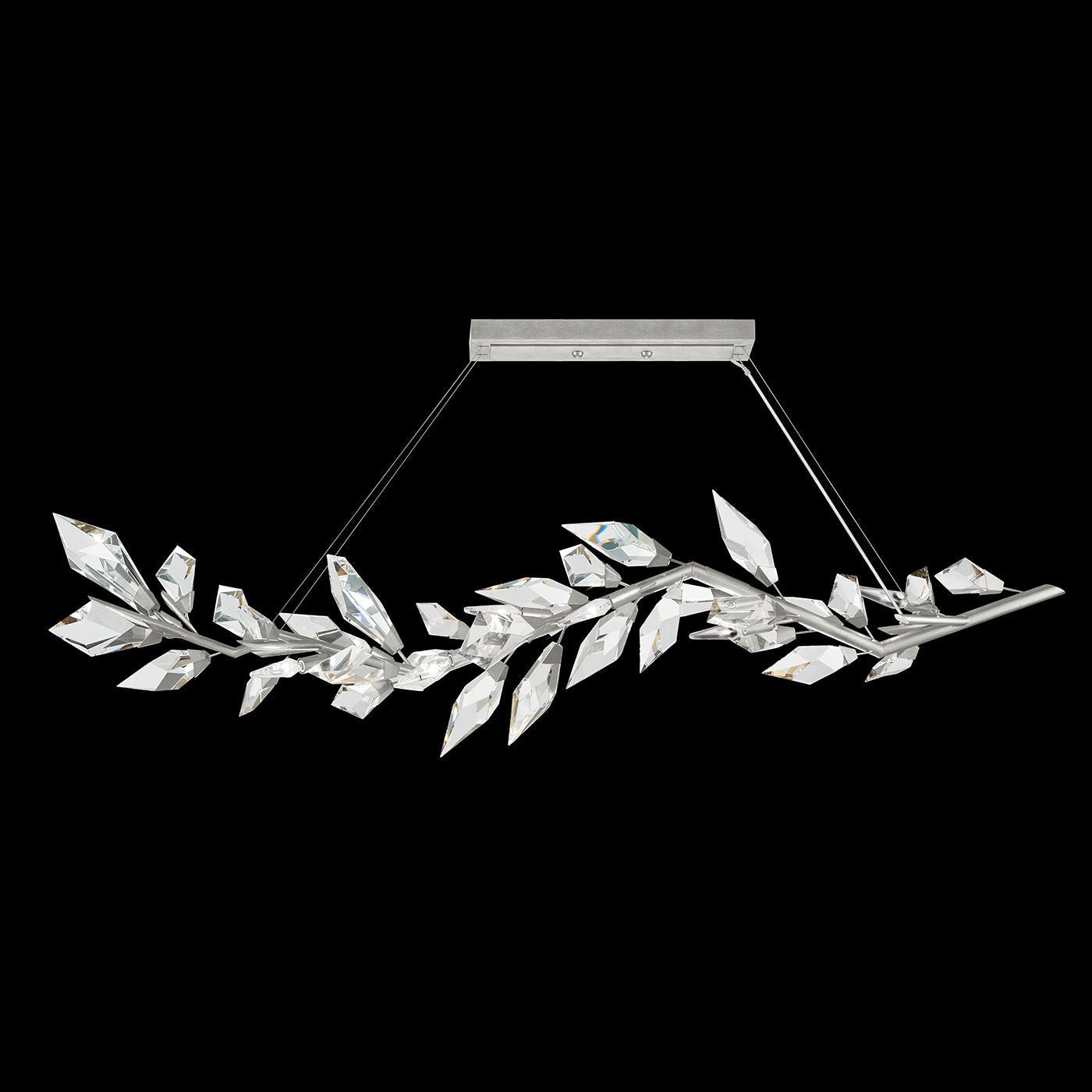 Modern Luxury Forests 72" Linear Crystal Chandelier-Nobipets