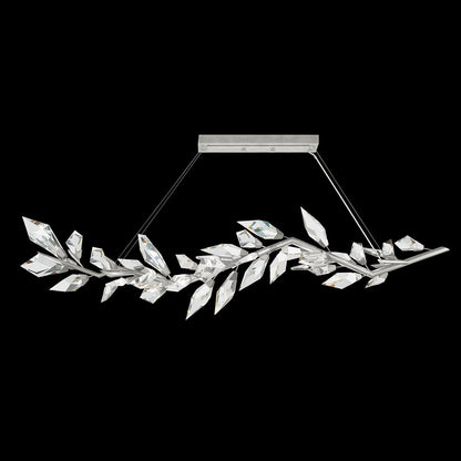 Modern Luxury Forests 72" Linear Crystal Chandelier-Nobipets