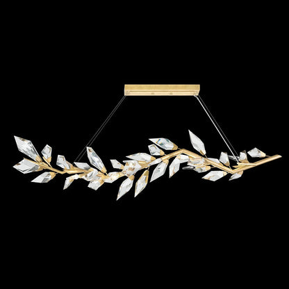 Modern Luxury Forests 72" Linear Crystal Chandelier-Nobipets