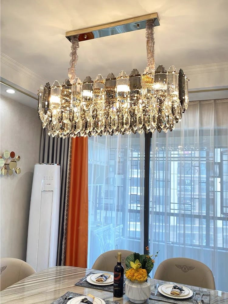 Modern Luxury K9 Crystal Chandelier Ceiling Fixtures Light For Living And for Kitchen Island Dining Rooms-Nobipets