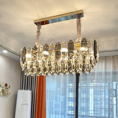 Modern Luxury K9 Crystal Chandelier Ceiling Fixtures Light For Living And for Kitchen Island Dining Rooms-Nobipets
