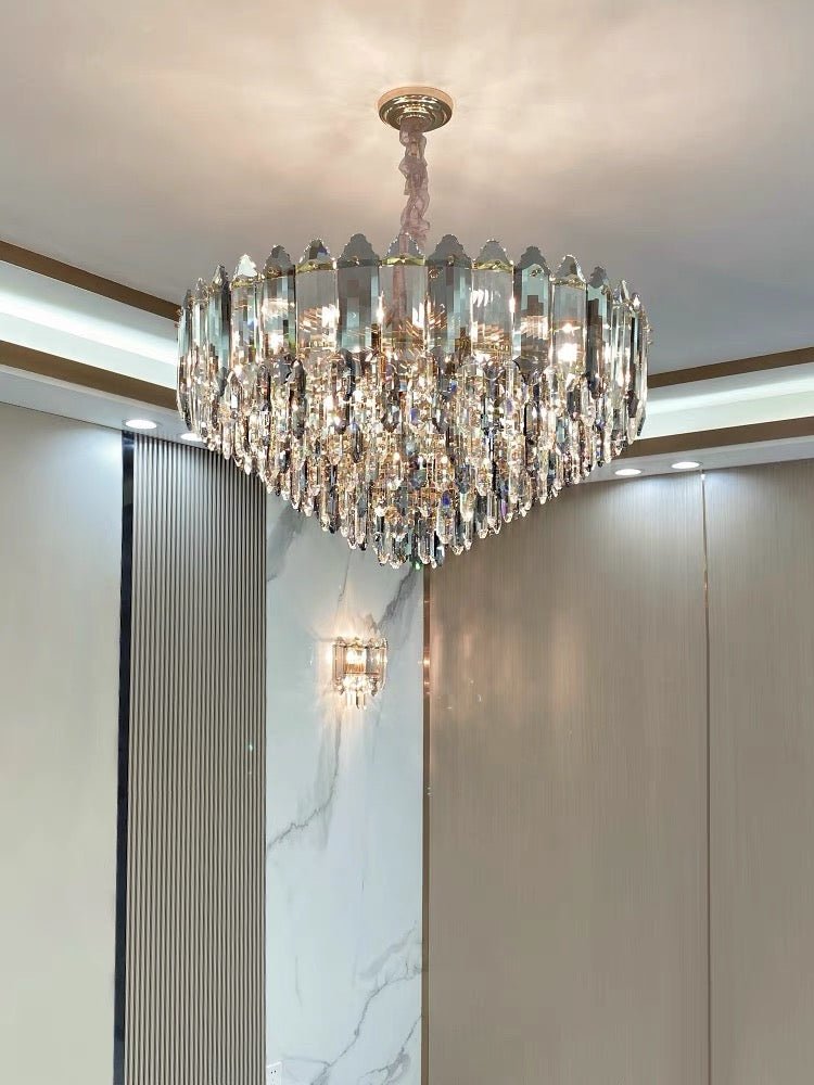 Modern Luxury K9 Crystal Chandelier Ceiling Fixtures Light For Living And for Kitchen Island Dining Rooms-Nobipets
