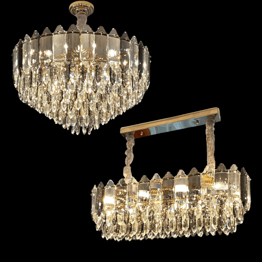 Modern Luxury K9 Crystal Chandelier Ceiling Fixtures Light For Living And for Kitchen Island Dining Rooms-Nobipets