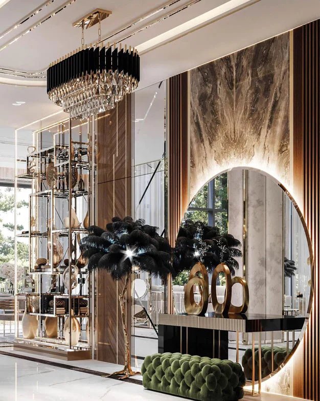 Modern Luxury Multi-Tier Oval/Round Crystal Tiered Chandelier-Nobipets