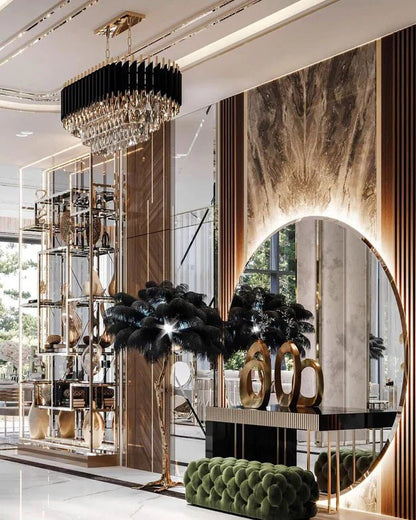 Modern Luxury Multi-Tier Oval/Round Crystal Tiered Chandelier-Nobipets