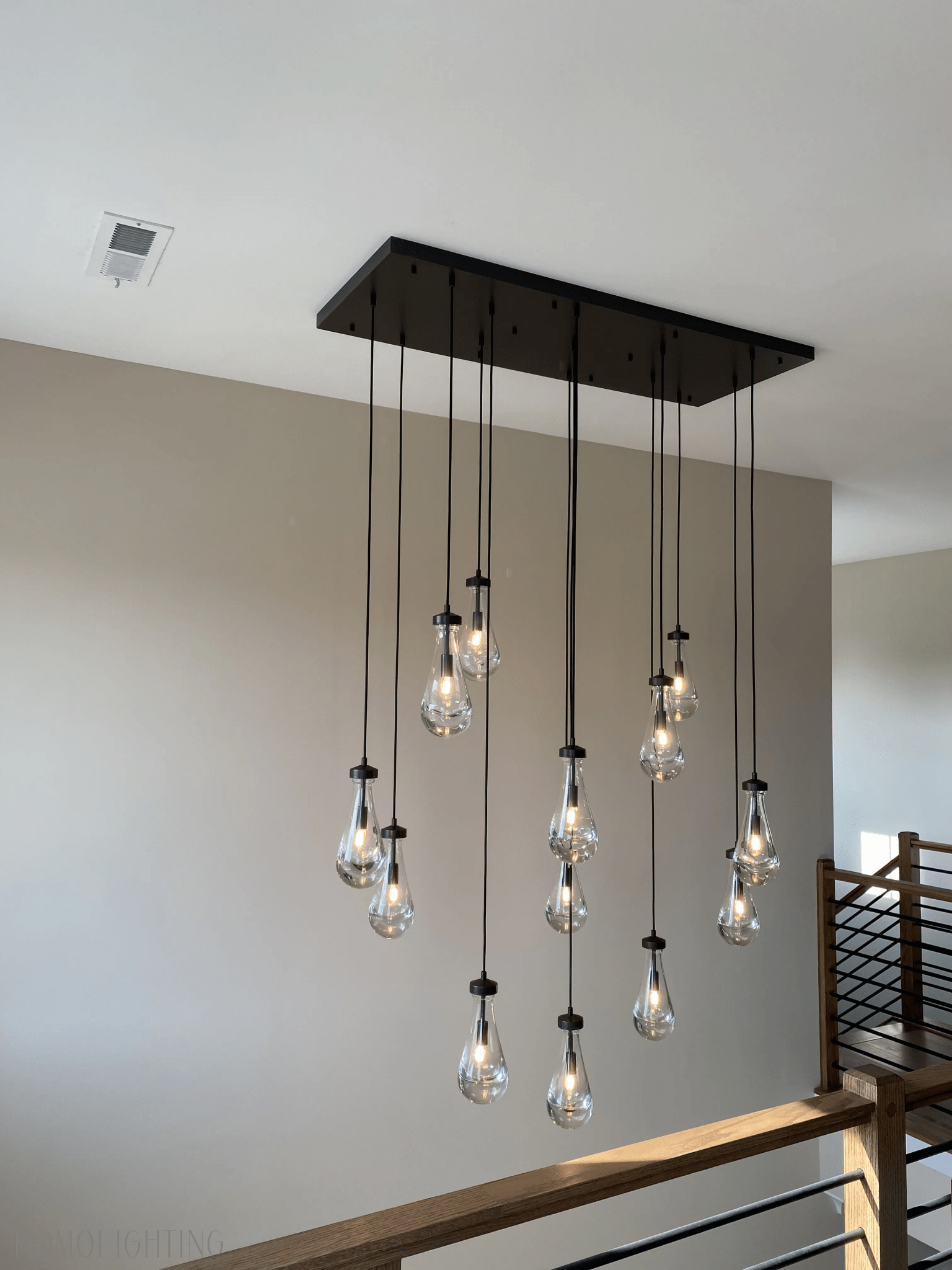 Modern Raindrop Chandelier Rectangle-Nobipets
