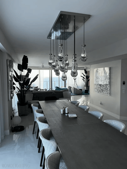 Modern Raindrop Chandelier Rectangle-Nobipets