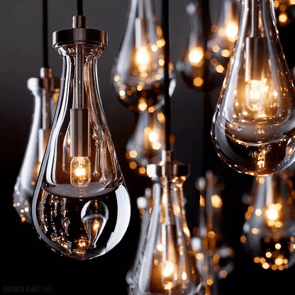 Modern Raindrop Chandelier Rectangle-Nobipets