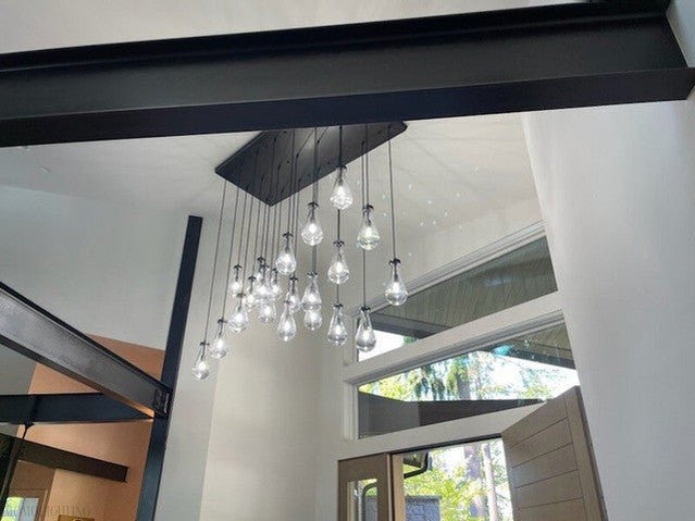 Modern Raindrop Chandelier Rectangle-Nobipets