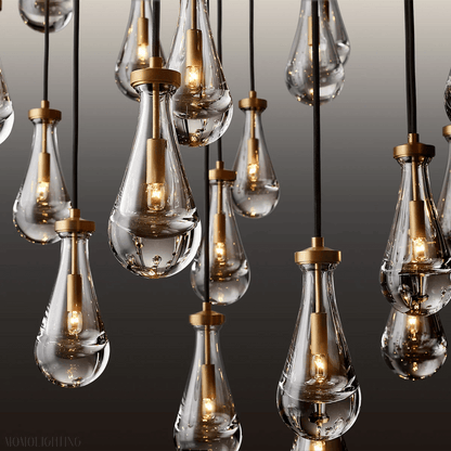 Modern Raindrop Chandelier Rectangle-Nobipets