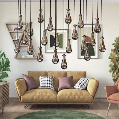 Modern Raindrop Chandelier Rectangle-Nobipets