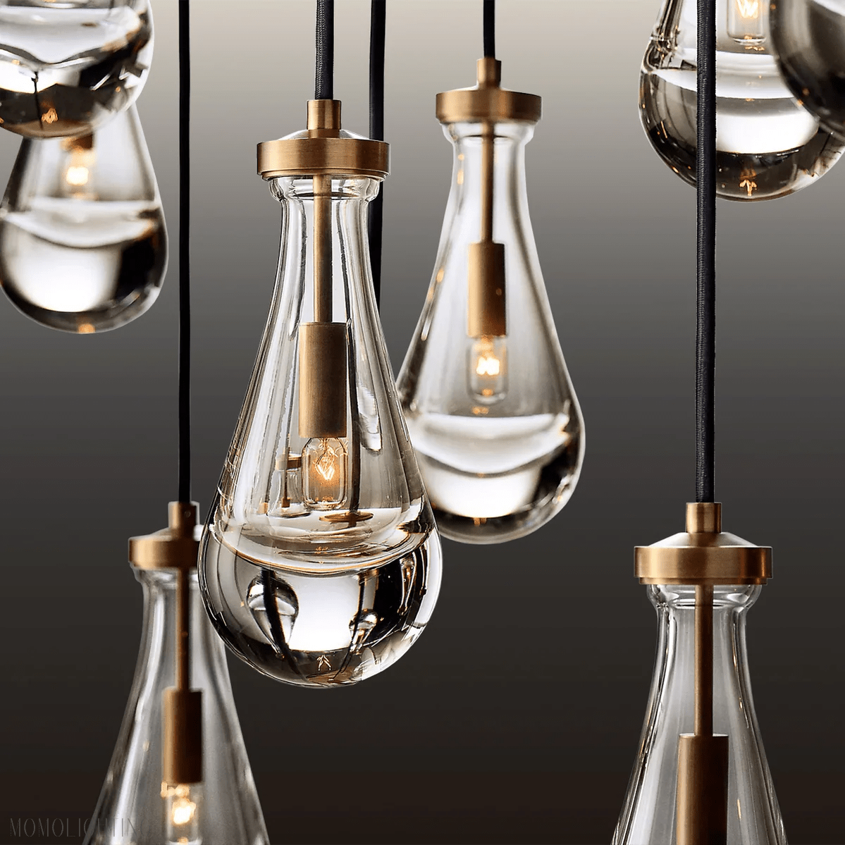 Modern Raindrop Chandelier Rectangle-Nobipets