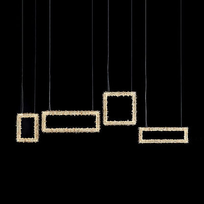 Modern Rock Crystal Dining Room Chandelier-Nobipets