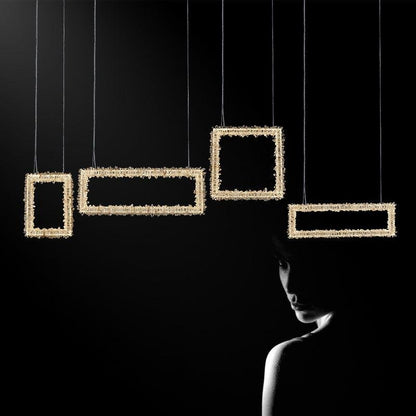 Modern Rock Crystal Dining Room Chandelier-Nobipets