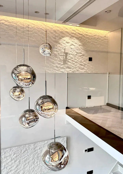 Modern Rock Glass Special Shape Pendant Lighting