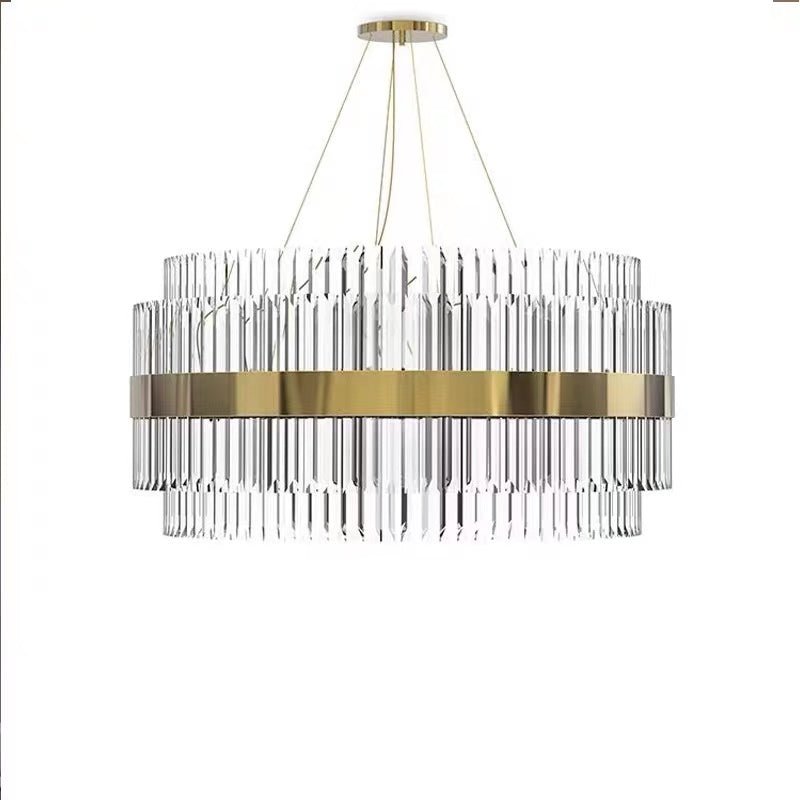 Modern Round Crystal Chandelier For Living Room/Bedroom-Nobipets