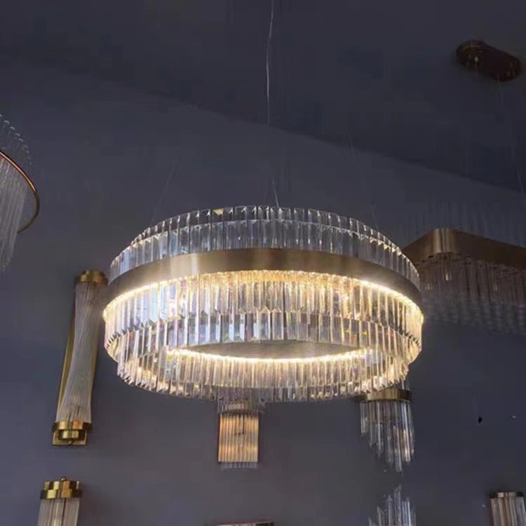 Modern Round Crystal Chandelier For Living Room/Bedroom-Nobipets