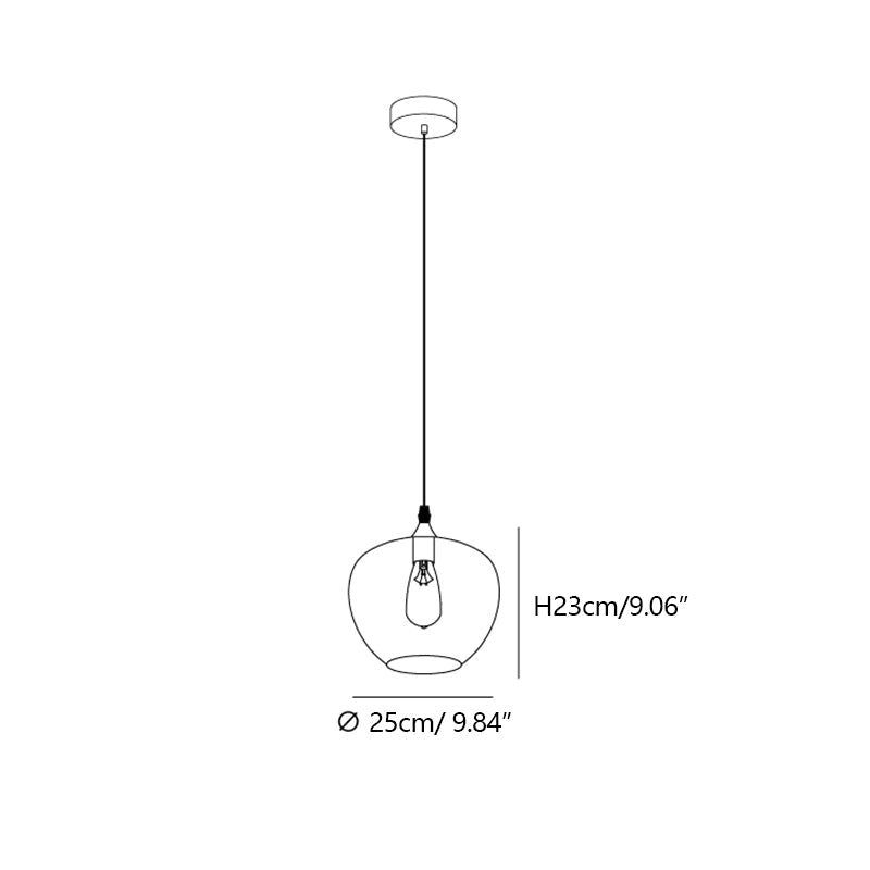 Modern Smoke Gray Glass Lamp Designer Chandelier for Cafe/Kitchen Island/Dining Room Style B-Nobipets