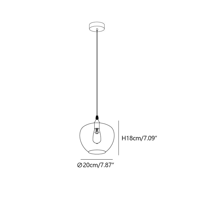 Modern Smoke Gray Glass Lamp Designer Chandelier for Cafe/Kitchen Island/Dining Room Style B-Nobipets