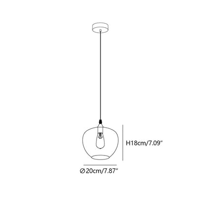 Modern Smoke Gray Glass Lamp Designer Chandelier for Cafe/Kitchen Island/Dining Room Style B-Nobipets