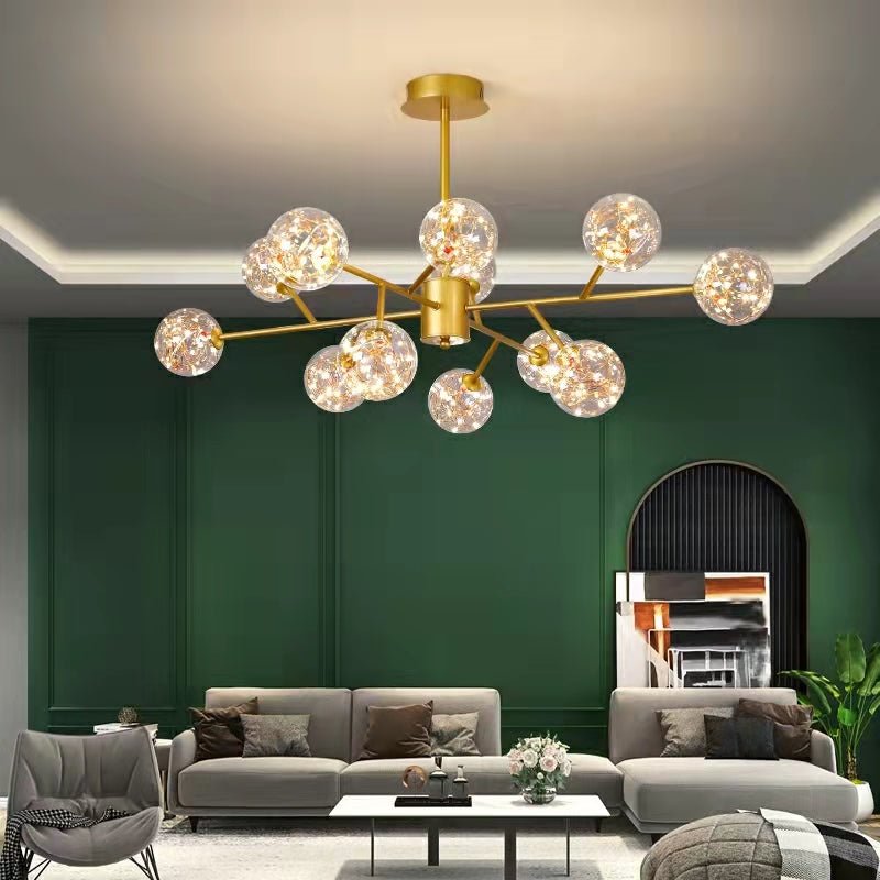 Modern Starlight Chandelier for Living Room Magic Beans Ceiling Light Molecular Dining Room Lamp-Nobipets