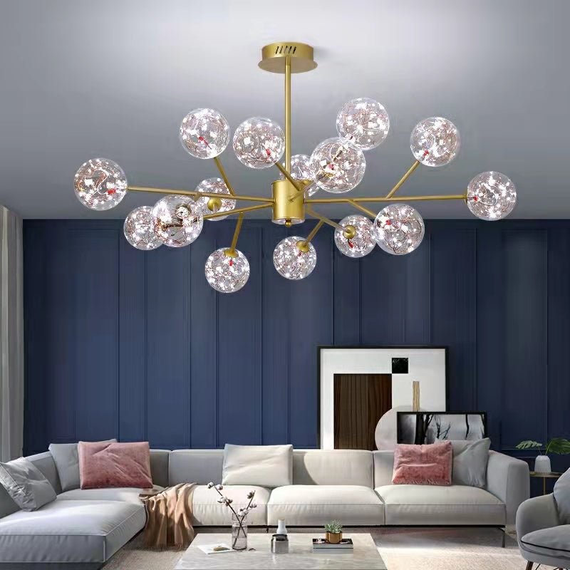 Modern Starlight Chandelier for Living Room Magic Beans Ceiling Light Molecular Dining Room Lamp-Nobipets