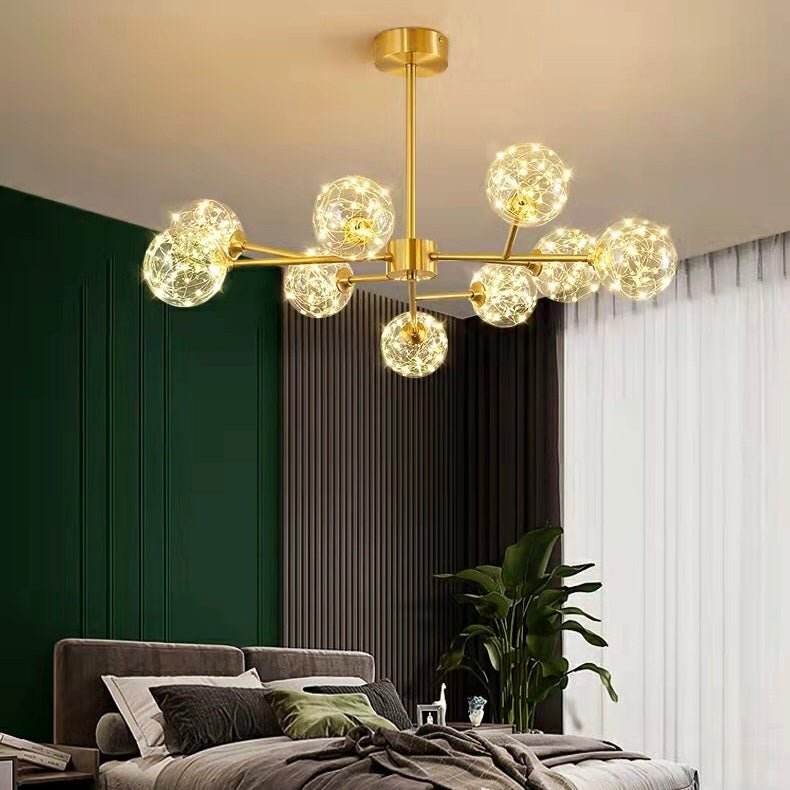 Modern Starlight Chandelier for Living Room Magic Beans Ceiling Light Molecular Dining Room Lamp-Nobipets