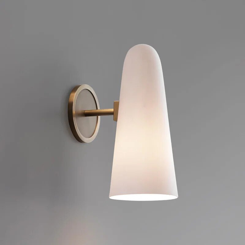 Modern Style Round Cone Glass Chandelier for Bedroom/Living Room/Dining Room-Nobipets