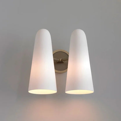 Modern Style Round Cone Glass Chandelier for Bedroom/Living Room/Dining Room-Nobipets