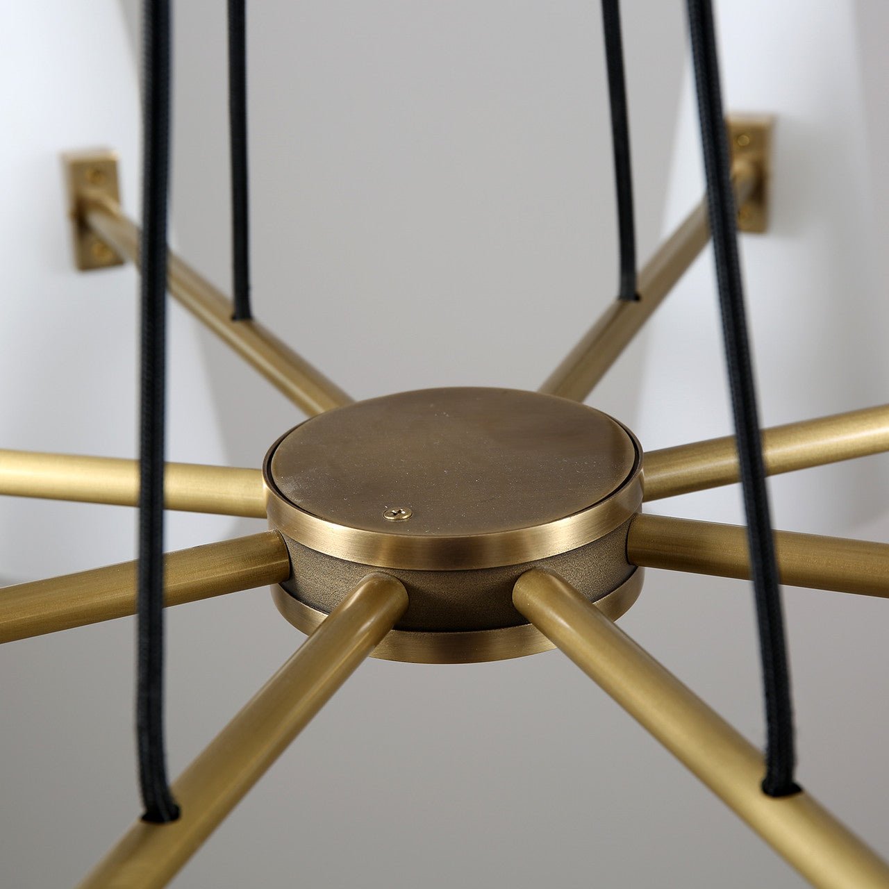 Modern Style Round Cone Glass Chandelier for Bedroom/Living Room/Dining Room-Nobipets