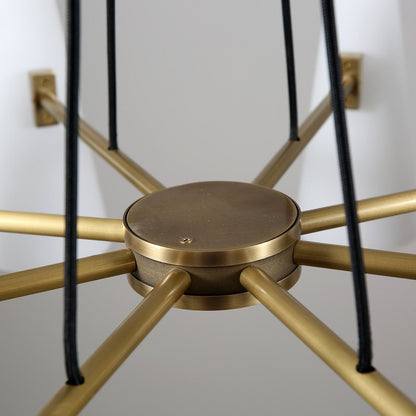 Modern Style Round Cone Glass Chandelier for Bedroom/Living Room/Dining Room-Nobipets