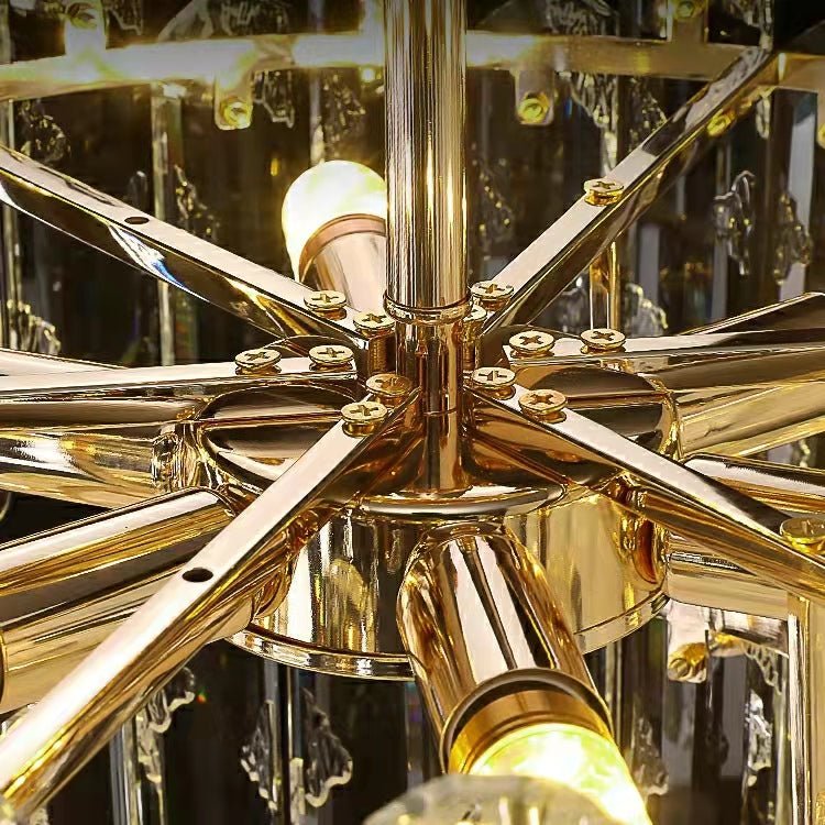 Modern Style Two Layers Crystal Chandelier For Living Room / Round Dining Table-Nobipets